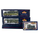 Bachmann 00 gauge BR Diesel Locomotives, 31-353 blue Class 03 Shunter 03197, 32-525 green Class 55