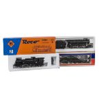 Roco and Jouef HO Steam Locomotives, a boxed SNCF trio comprising Roco 04122B BR 141 locomotive in