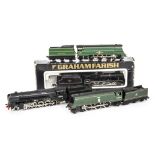 Graham Farish and Hornby Minitrix N Gauge Steam Locomotives and Tenders, a group of four