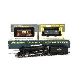 Wrenn 00 Gauge W2224 BR black 2-8-0 Steam Locomotive and wagons, 48073 with replacement tender