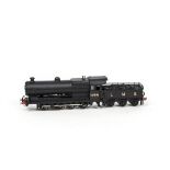 DJH or similar 00 Gauge kitbuilt BR black ex L&Y/LMS 0-8-0 Locomotive and Tender, finished in LMS