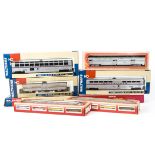 American HO Gauge Amtrak Train and IHC New York Central Coaches, a boxed collection including