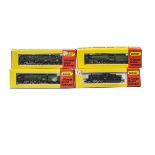 Hornby Minitrix N Gauge Steam Locomotives and Tenders, a boxed group of four comprising N202 BR