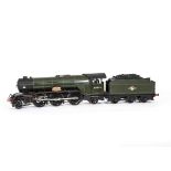 A Gauge I Finescale Battery-electric Ex-LNER 2-6-2 'V2' Class Locomotive and Tender, finely made and