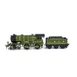 A Partly-restored Hornby O Gauge Electric No E220 'Yorkshire' 4-4-0 Locomotive and Tender,