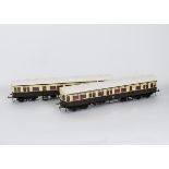 Two Kit-built Finescale O Gauge GWR Auto-Coaches by Western Wagon Works, both to GWR diagram A27,