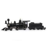 A Bachmann Spectrum Series G Scale 4-4-0 'Centennial' Locomotive and Tender, ref 81394, in un-