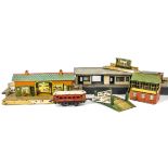 Hornby and Other O Gauge Trains and Accessories, including a clockwork LMS no 101 tank locomotive (
