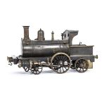 A Fine and Early Live Steam approx 4¼" Gauge 'Piddler' 2-2-2 Locomotive by Stevens's Model