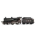 A Repainted Bassett-Lowke O Gauge 3-rail LMS '2P' Locomotive and Tender, for 12v DC operation,