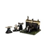 A SEL Model 'Major 1550' Spirit-fired Twin-cylinder Stationary Engine and Accessories, with brass