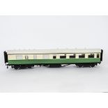 A Westdale O Gauge LNER 'Tourist' Coach Buffet Car, with reasonably finescale wheels and tinplate-