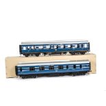 A 9-coach Rake of Gauge I Finescale 'Coronation Scot' Coaches, by unknown maker, finished in