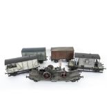 Five Kit-built Gauge I Finescale Wagons, all in weathered condition, comprising ex-GWR 'Toad'