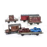 Twelve Finely-built Gauge I BR-era Freight wagons, all in weathered condition and most in BR