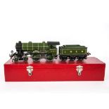 A Hornby O Gauge Electric No E220 'Bramham Moor' 4-4-0 Locomotive and Tender, with 20v electric