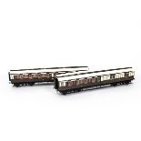 Two Kit-built Finescale O Gauge GWR Clerestory Coaches by Western Wagon Works, a Corridor 1st/3rd