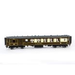 A Gauge I Finescale Pullman Car 'No 73' (1d) by Golden Age Models, Made in Korea by F M Models,