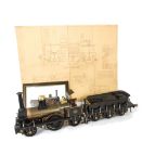 A Substantially-Complete 3½" Gauge Live Steam 'Jenny Lind' 2-2-2 Locomotive and Tender, to LBSC