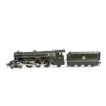 An Unboxed Bassett-Lowke O Gauge 3-rail DC 'Flying Scotsman' Locomotive and Tender, in