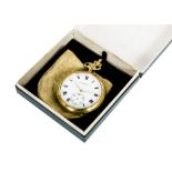 Garrard BR Long Service Fob Watch, in gold plated case inscribed British Railways Board Mr G Wells
