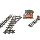 Bassett-Lowke O Gauge 3-rail Track and Lineside Accessories by Various Makers, track with brass