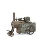 A Scratch-built Live Steam Traction Engine, overall length approx 12" with boiler apparently based