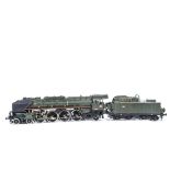 A Bockholt Gauge I SNCF 4-8-2 class 241A Locomotive and Tender, a very finely-detailed model of a