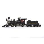 Another Bachmann Spectrum Series G Scale 2-6-0 'Mogul' Locomotive and Tender, ref 81496, in Yellow
