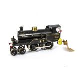 A Märklin Gauge I 3-rail Electric High Voltage 4-4-0 Locomotive Only, in red-lined black livery in