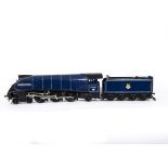 A Gauge I Finescale Battery-electric Ex-LNER 4-6-2 'A4' Class Streamlined Locomotive and Tender,