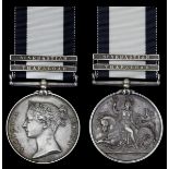 (x) Naval General Service 1793-1840, 2 clasps, Trafalgar, St. Sebastian (William Mead.), good very