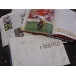 Autographs, a collection of 4 autographed teams history books, with 204 various signatures,