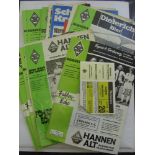 Borussia Monchengladbach, a collection of over 20 home programmes from the 1970's, includes a