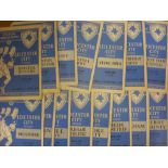 1953/54 Leicester City, a collection of 16 home football programmes, in various condition, 1 with
