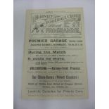 1922/23 Burnley v Liverpool, a programme from the game played on 30/09/1922, ex bound volume in very