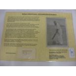 Autograph, Cricket, circa 1900, William G Grace, a clipped signature together with an original