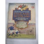 1924 England v Scotland, a programme from the game played at Wembley on 12/04/1924, professionally