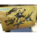 Pop Music, 1975, A large poster, Paul McCartney and Wings, a promotional poster 'Letting Go' for