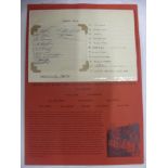 1945/1946 Cardiff City v Bristol City, Cardiff City Autographs, A well presented piece Hand Signed