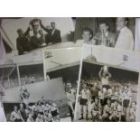 1960 Wolverhampton Wanderers, a collection of 6 press photographs, taken after winning the 1960 FA