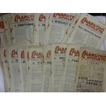 Charlton Athletic, a collection of 68 home football programmes in various condition, 1947/48 (1)