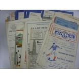 1954/55 A collection of 57 football programmes, in various condition. A wide variation of clubs,