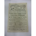 1921/22 Burnley v Liverpool, a programme from the game played on 14/04/1922, Liverpool were the