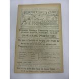 1921/22 Burnley v Preston, a programme from the game played on 05/11/1921, ex bound volume in very