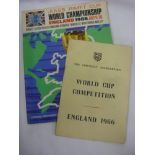 1966 World Cup, an original Football Association World Cup England 1966, Itinerary booklet, plus a