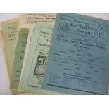 1945/46 Wolverhampton Wanderers, a collection of 20 away football programmes, in various but fair to