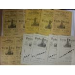 Boston Utd, a collection of 11 home football programmes in various condition, 1947/48 (1) Hull
