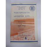 1948/49 FA Cup Semi-Final, Portsmouth v Leicester, a programme for the game played at Arsenal on