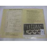 Autographs, Cricket, 1938 Austrialia Tour of England, an official autograph page with 18 signatures,